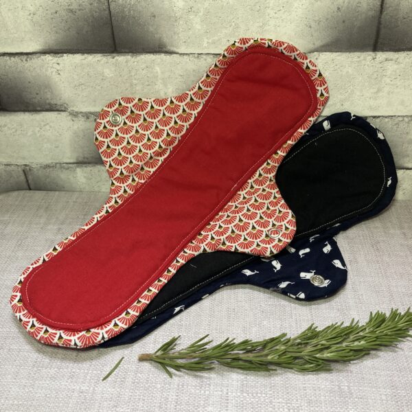 serviette hygiénique lavable en coton et bambou